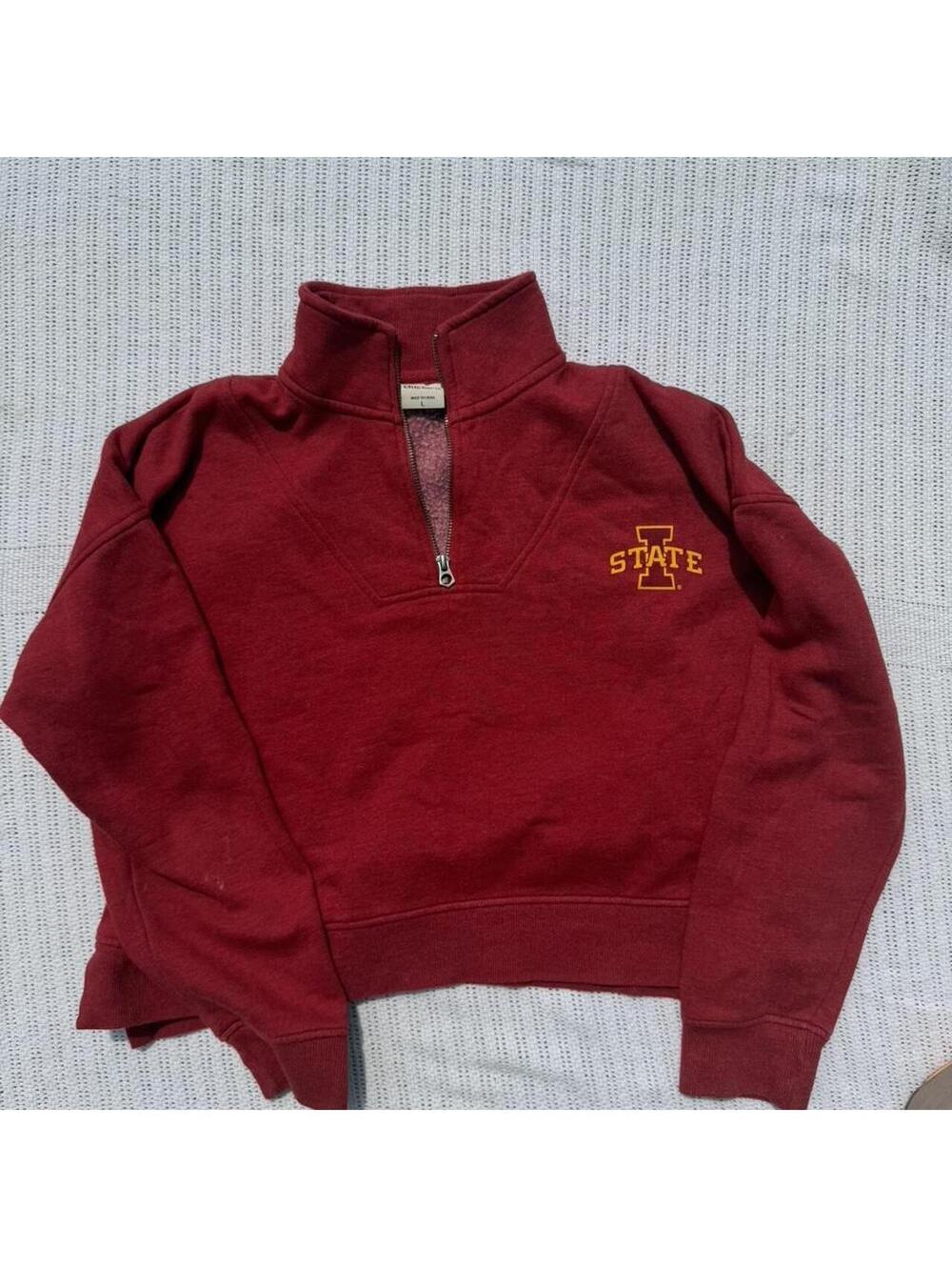 Chicka-d Iowa State Quarter Zip Sweatshirt Large